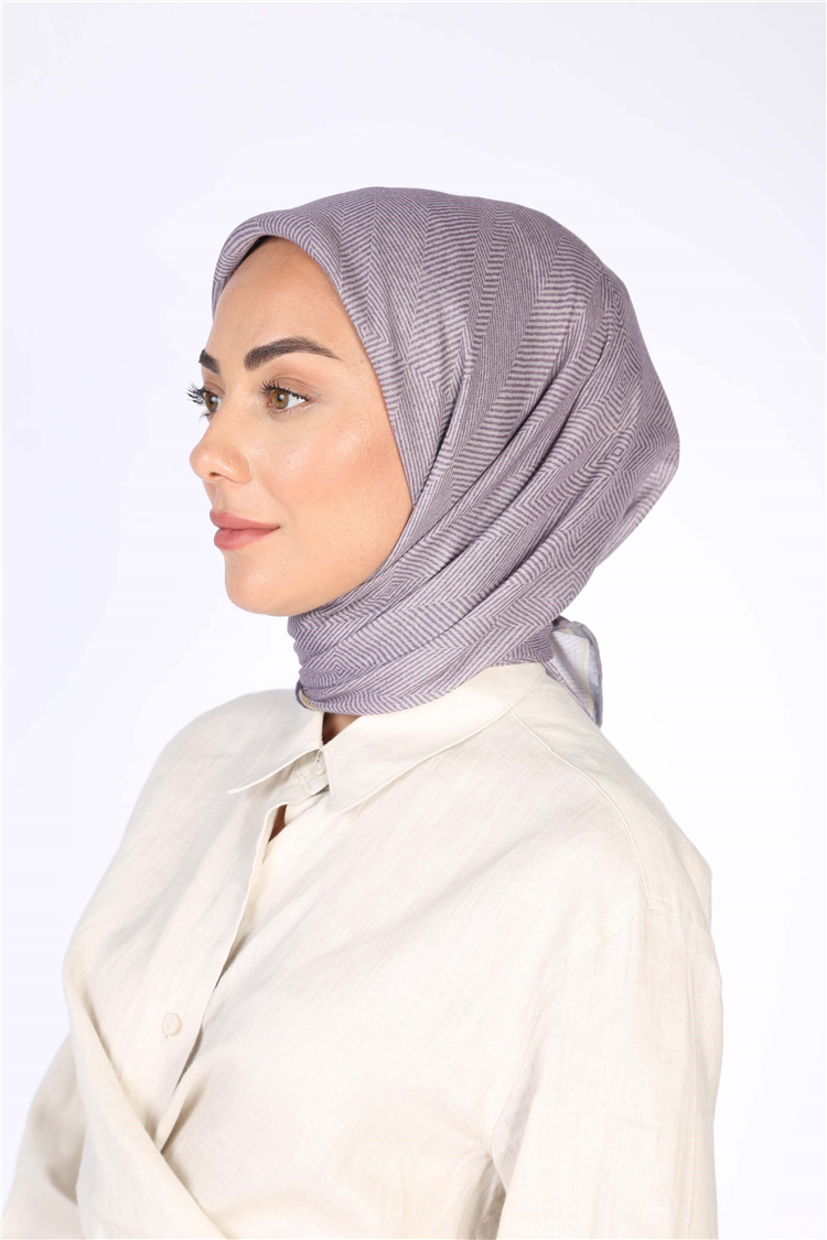 Lo'cella Pamuklu Soft Eşarp 4599-4 Lavanta