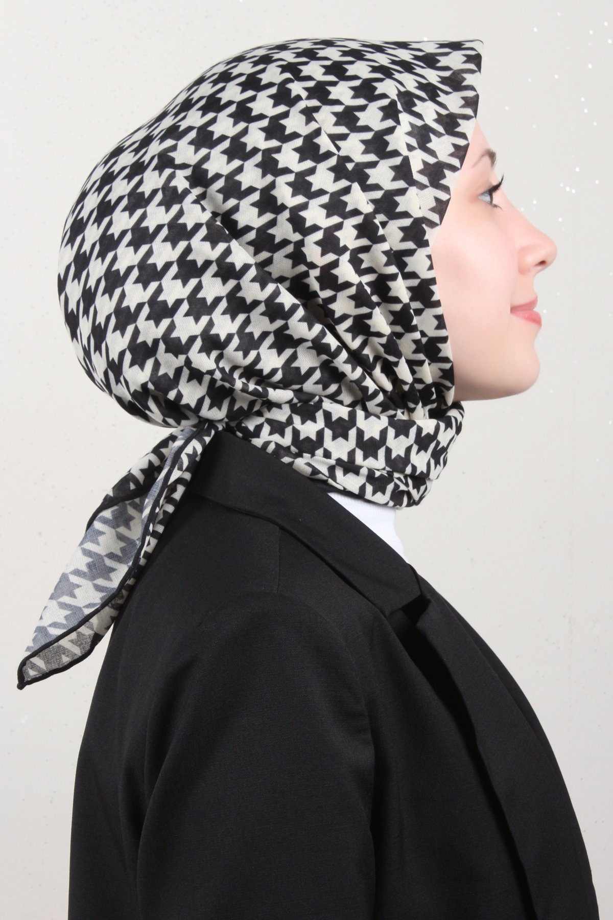 Lop'Res Pamuklu Soft Eşarp 4150-5 Siyah