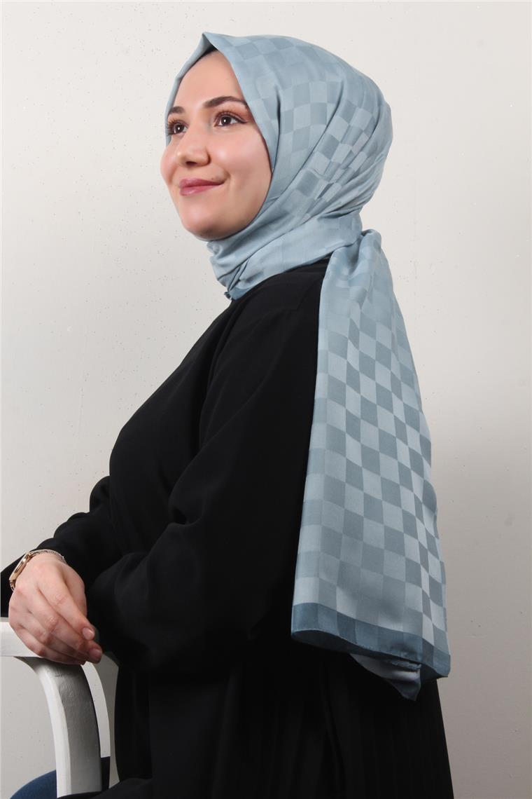 Lotus İpeksi Şal 2746-23 Mint Mavisi