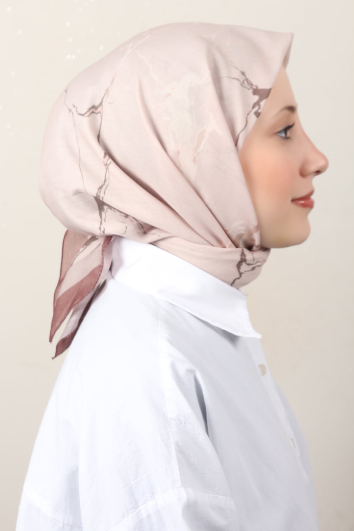 Lux Soft Pamuklu Eşarp 4040-166 Kahve 