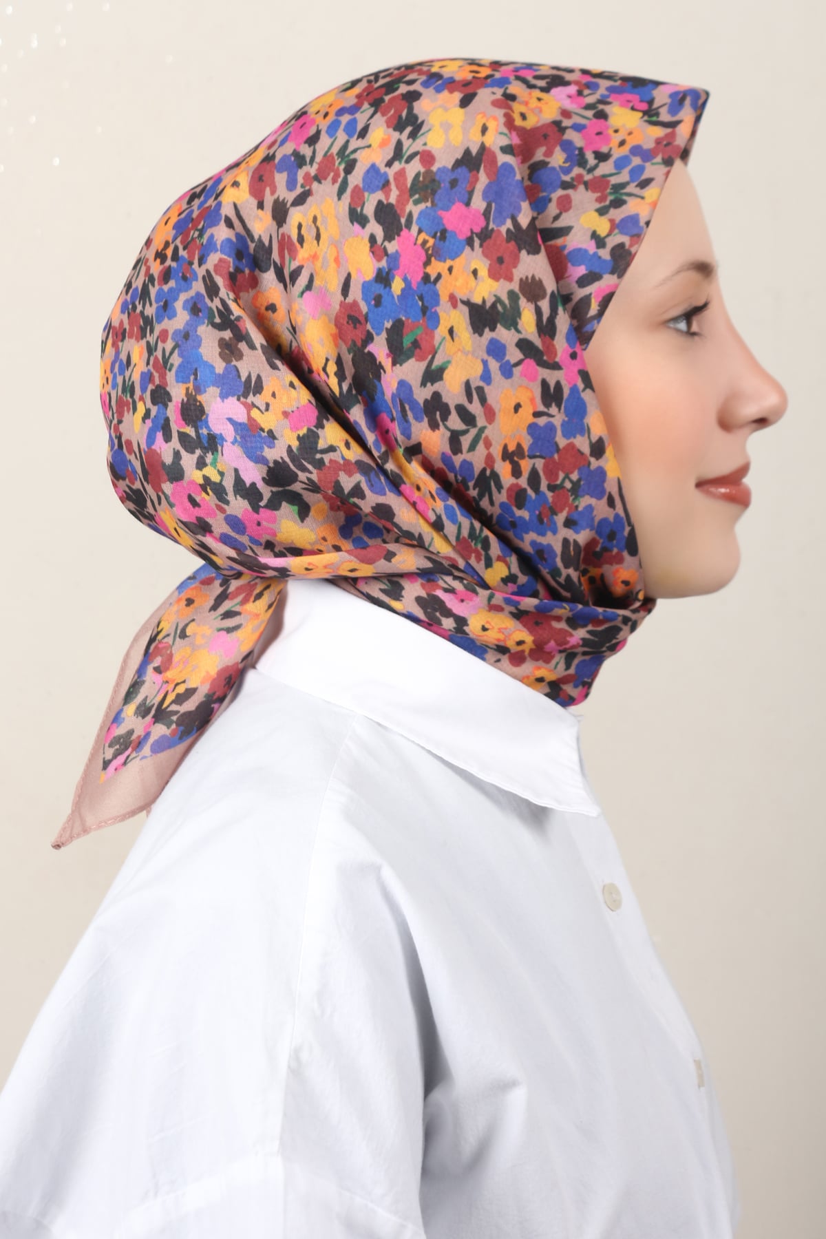 Lux Soft Pamuklu Eşarp 4040-191 Toprak 