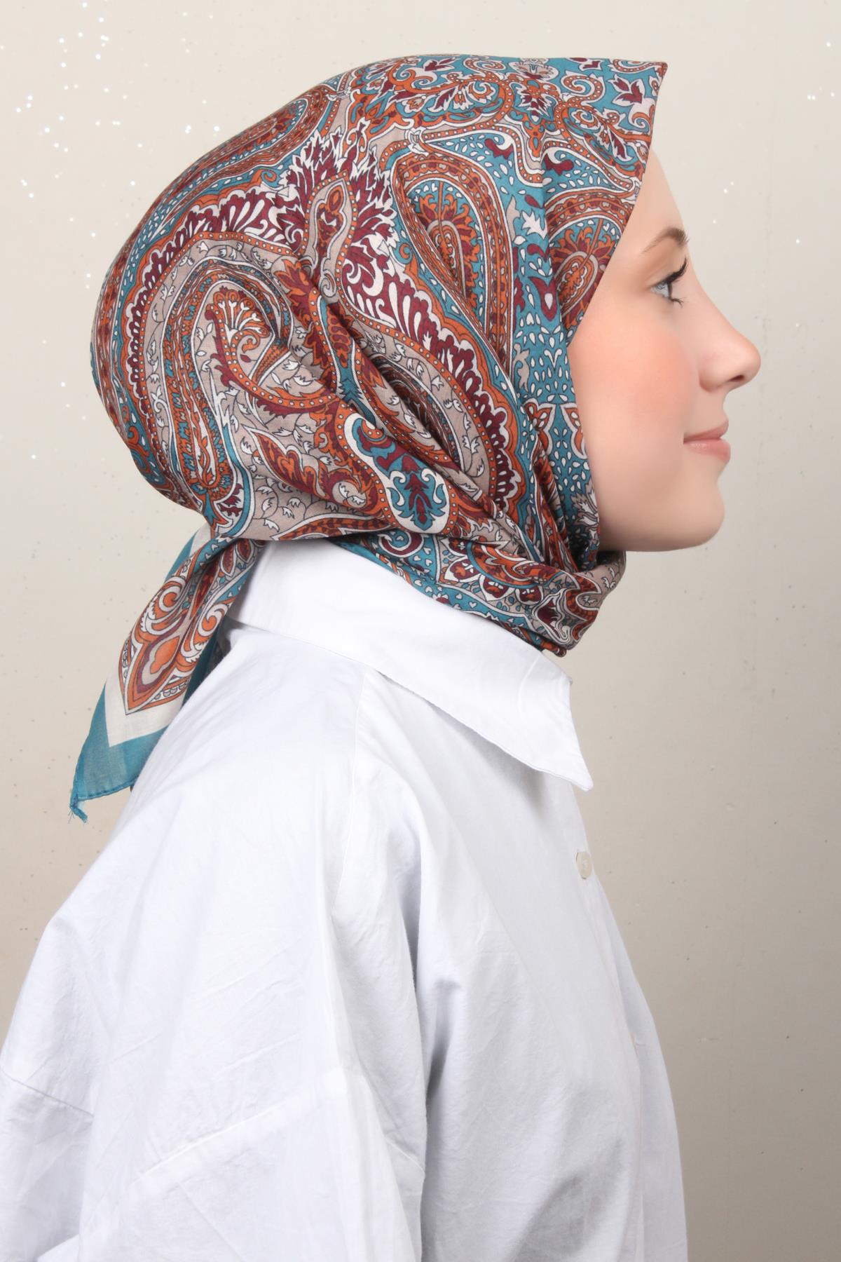 Lux Soft Pamuklu Eşarp 4040-2