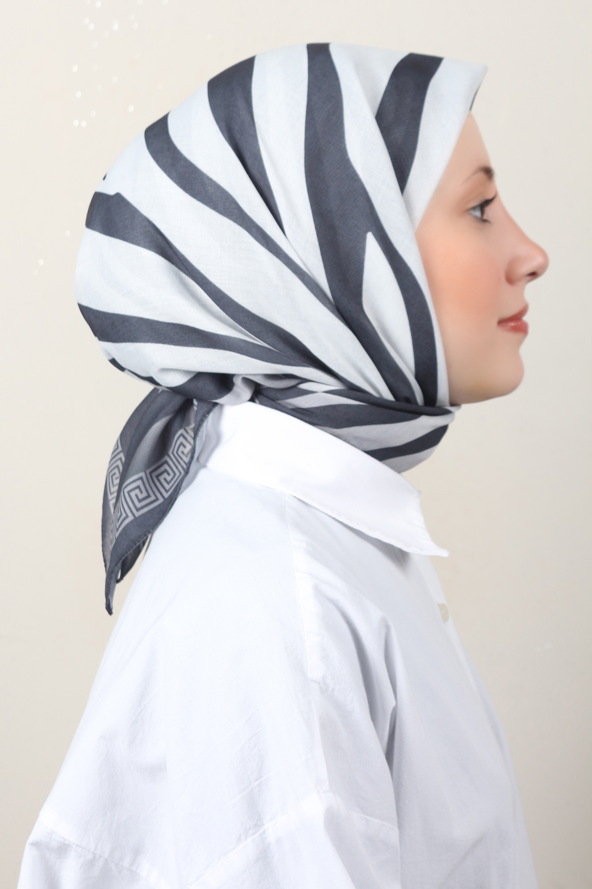 Lux Soft Pamuklu Eşarp 4040-207 Antrasit 