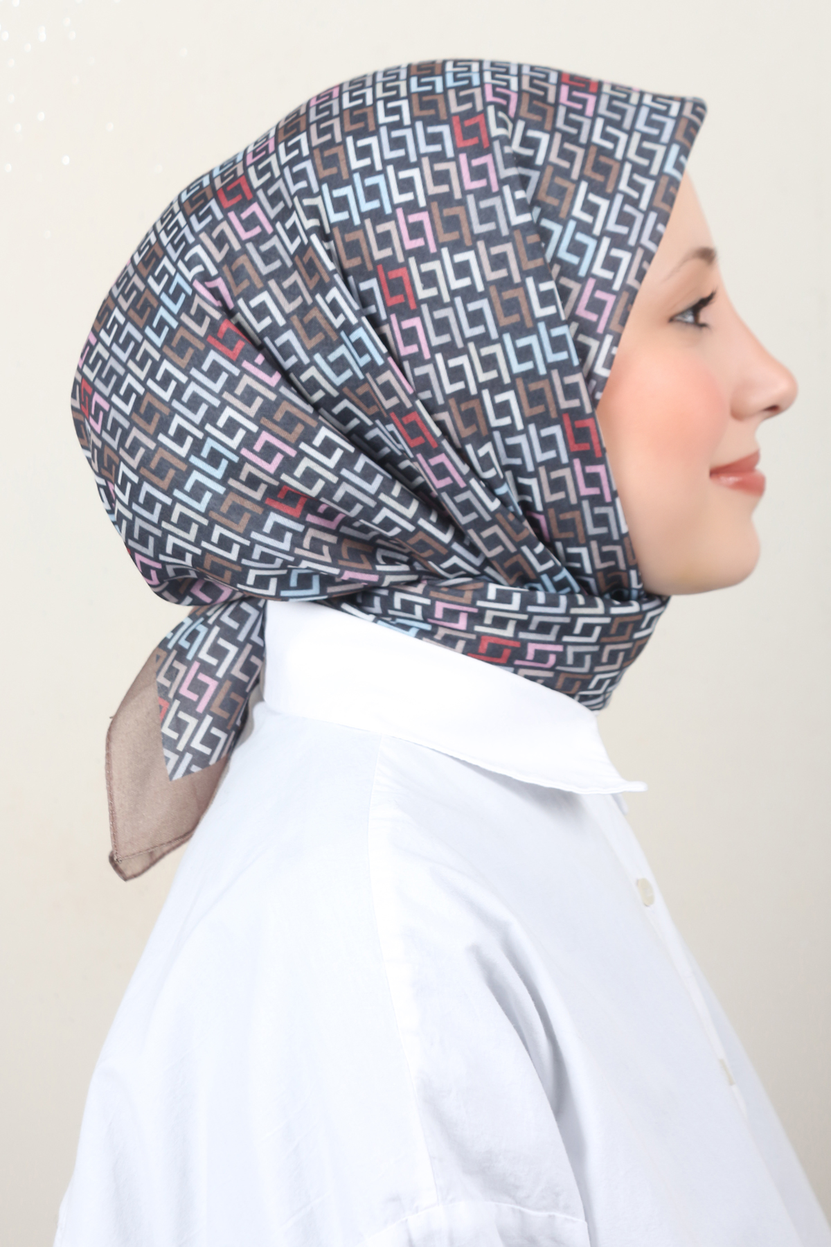 Lux Soft Pamuklu Eşarp 4040-220 Asker Yeşili 