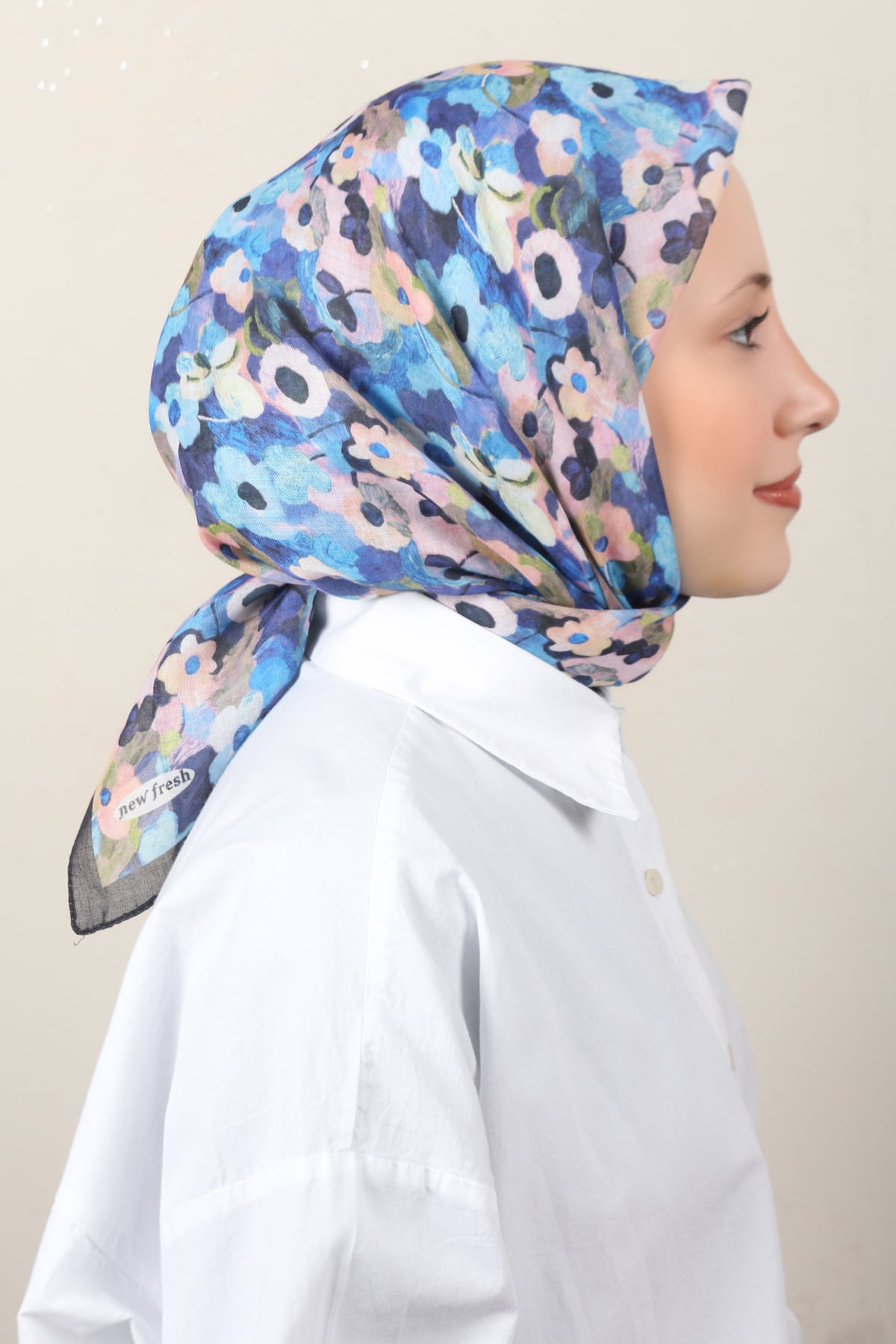 Lux Soft Pamuklu Eşarp 4040-235 Siyah 