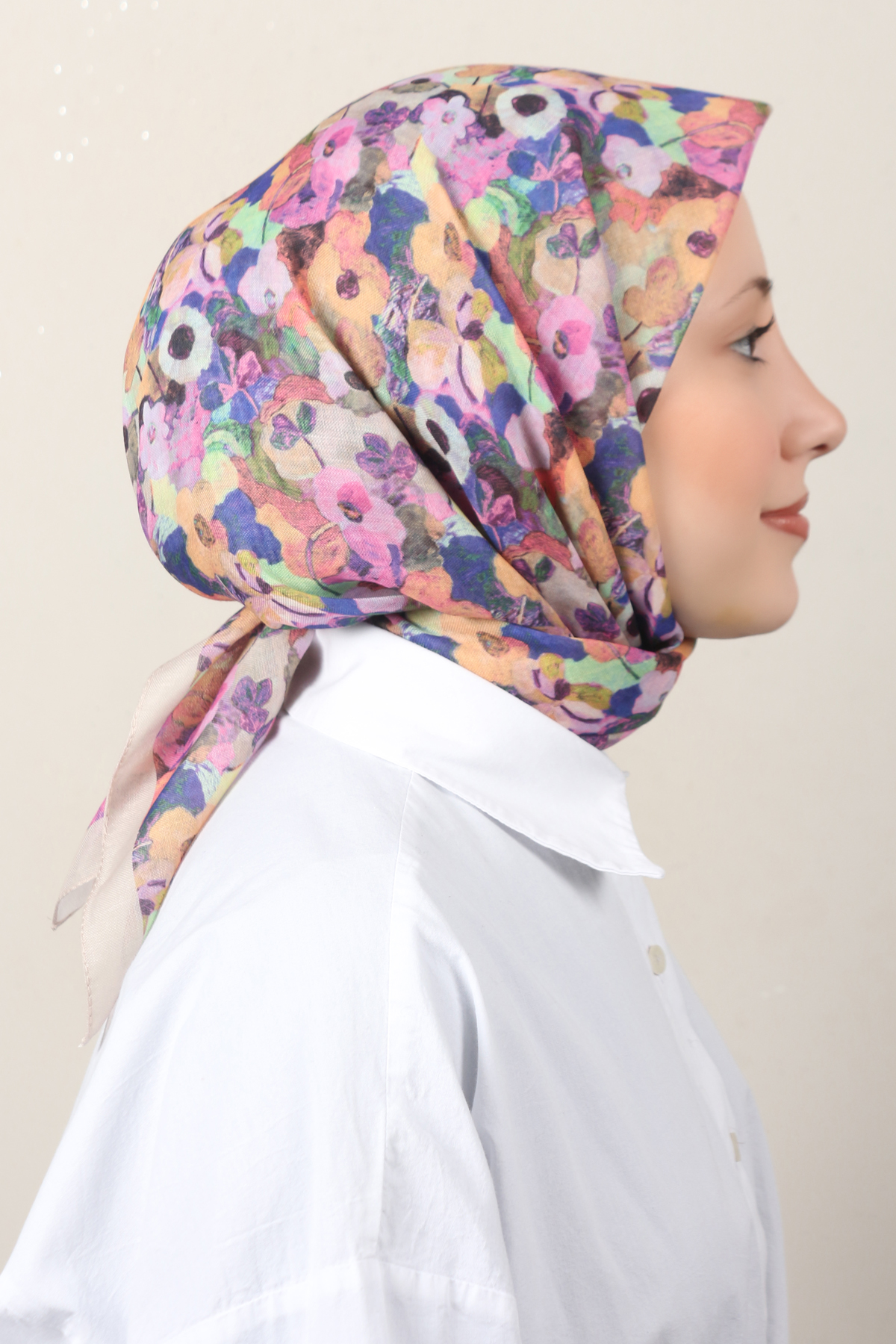Lux Soft Pamuklu Eşarp 4040-241 Bej 