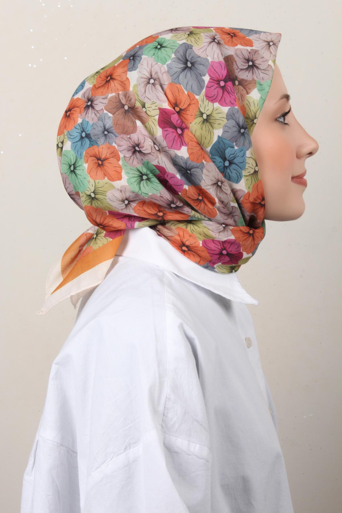 Lux Soft Pamuklu Eşarp 4040-68