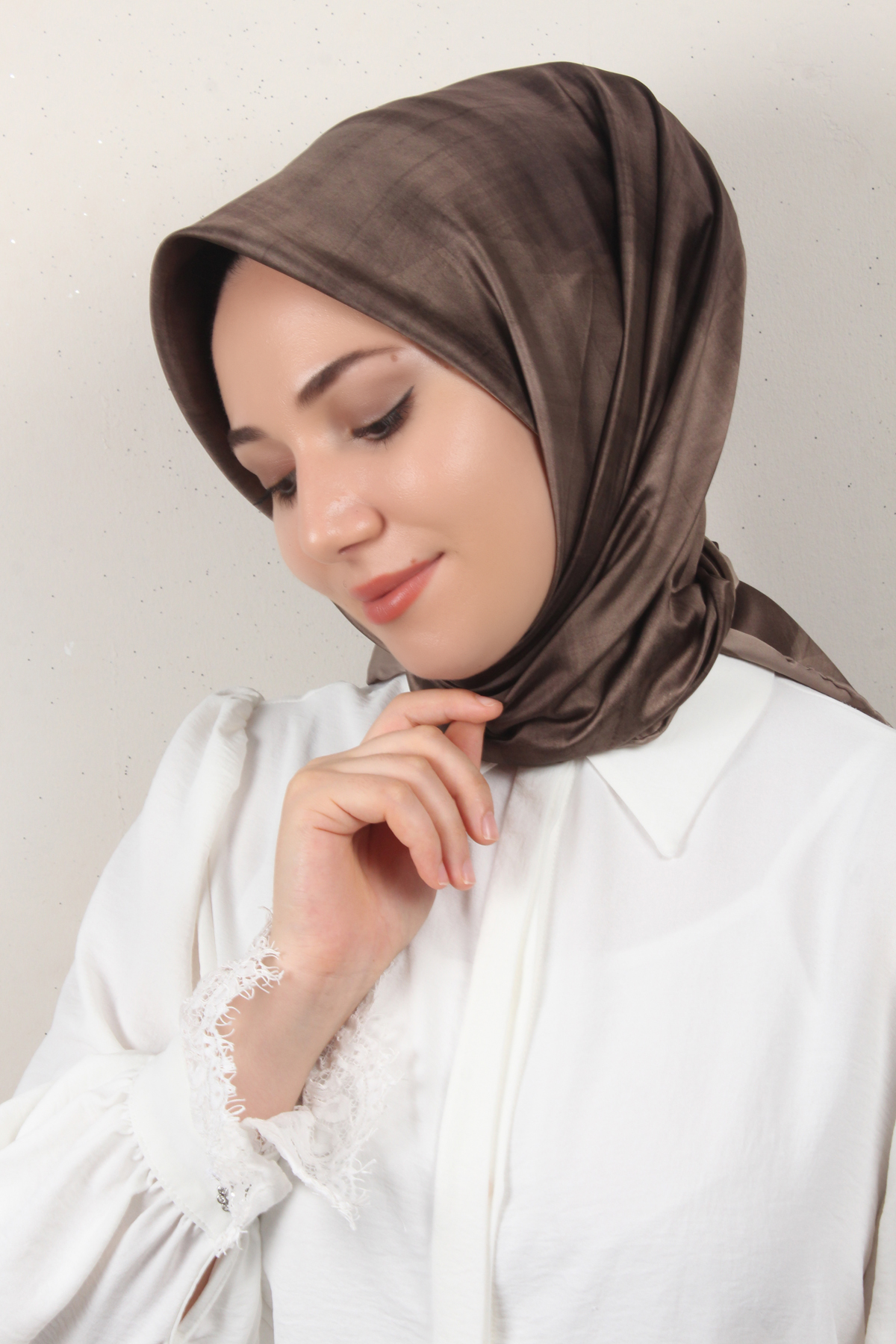 Luxer Eşarp 3619-4 Kahverengi