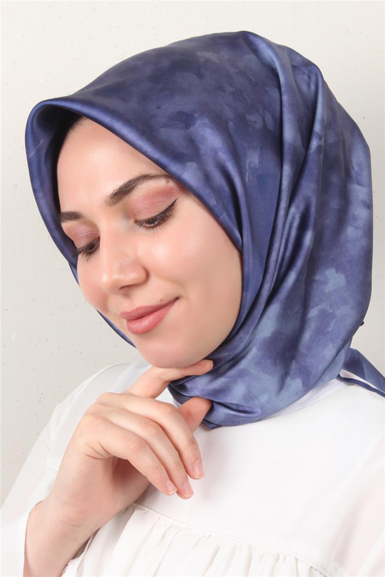 Luxer Eşarp 3622-14 Bulut Koyu İndigo