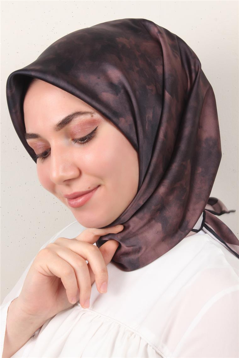 Luxer Eşarp 3622-7 Bulut Kahverengi