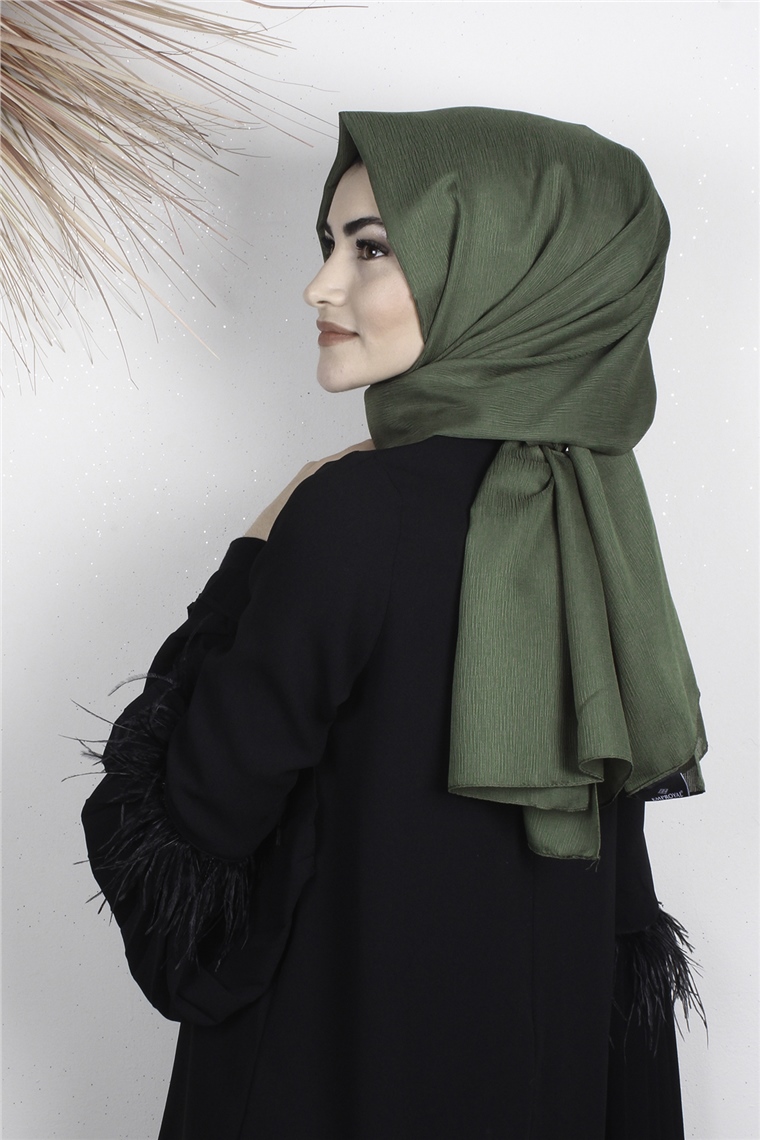 Marina Şal 1387-10 Haki