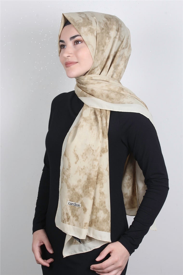 Medine Desenli Şal 1804-8 Latte