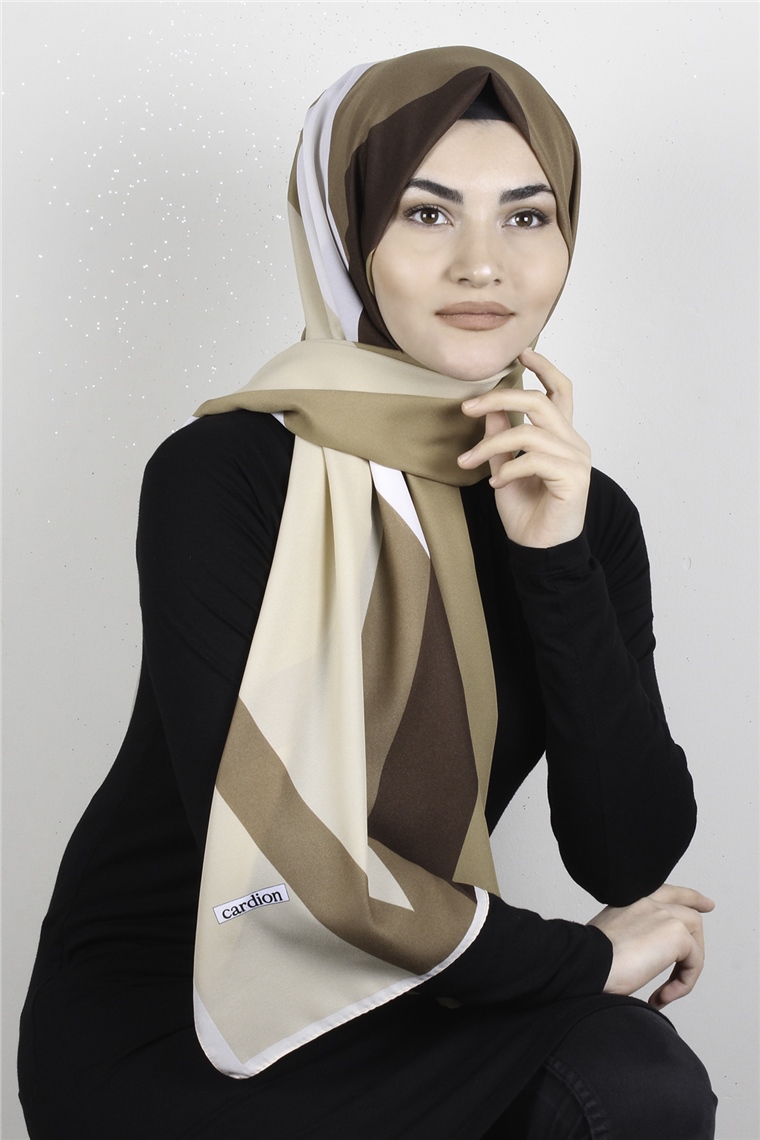 Medine Desenli Şal 1810-10 Kahve 