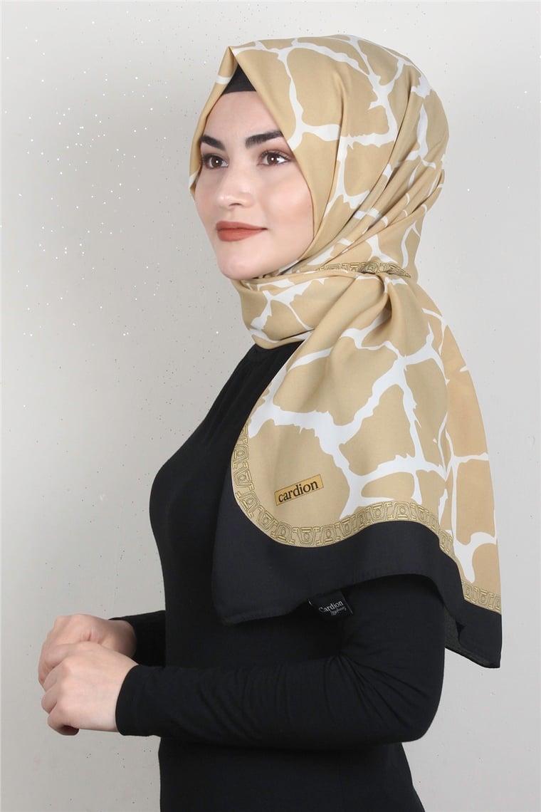 Medine Desenli Şal 1826-11 Taş Sarı