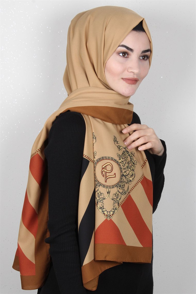 Medine Desenli Şal Eşarppark 1819-5