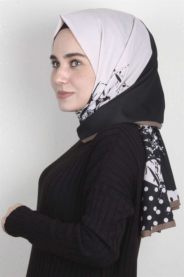 Medine Desenli Şal Eşarppark 1824-3
