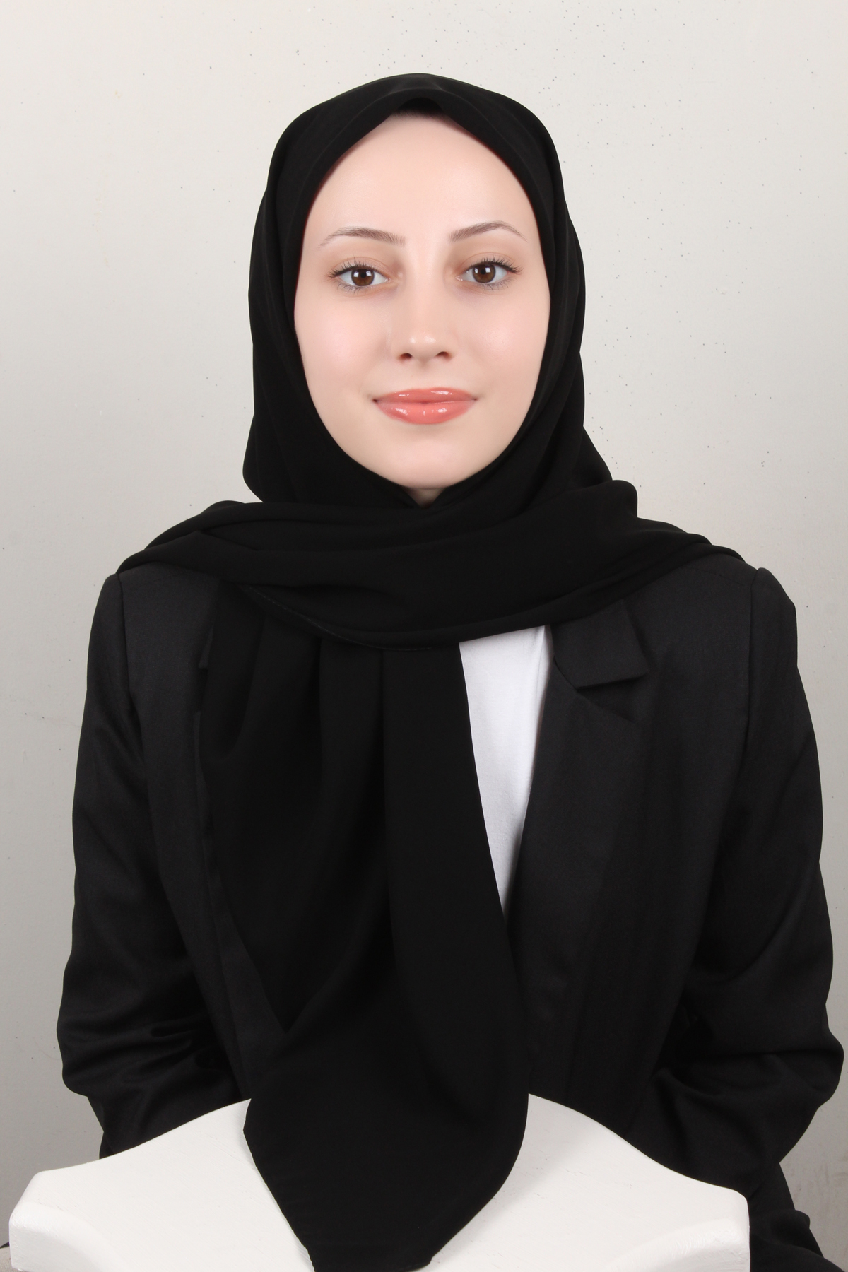 Medine İpeği Eşarp 1871-31 Siyah