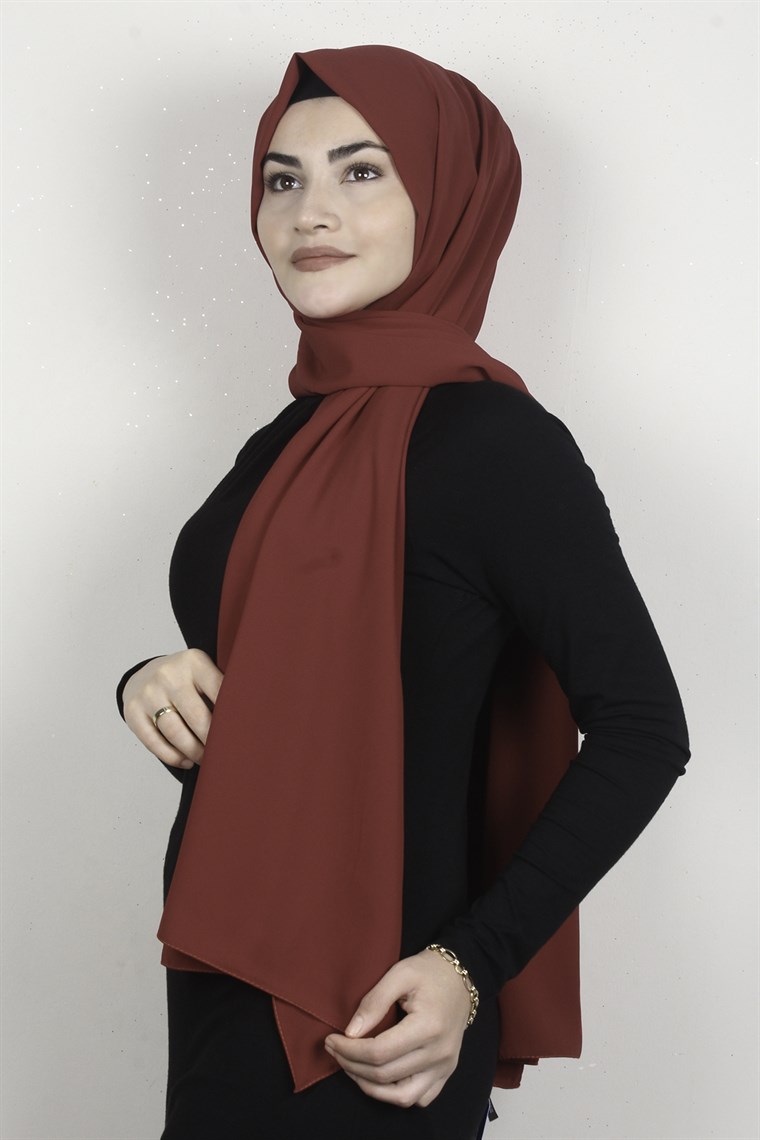 Medine İpeği Şal 1366-21 Kırmızı