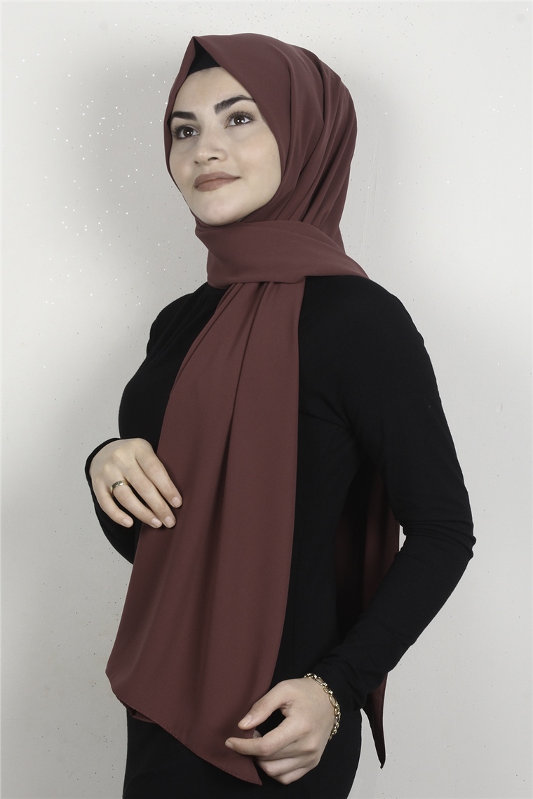 Medine İpeği Şal 1366-25 Kızıl Toprak
