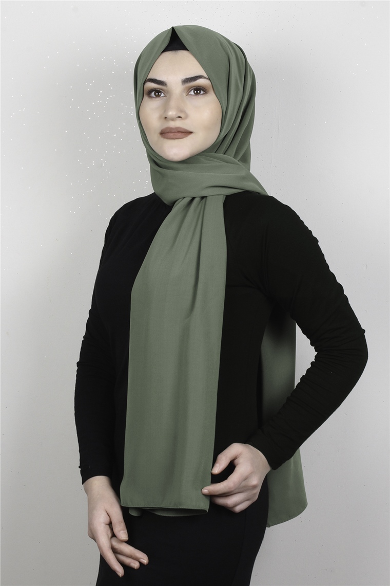 Medine İpeği Şal 1366-3 Fıstık Yeşili