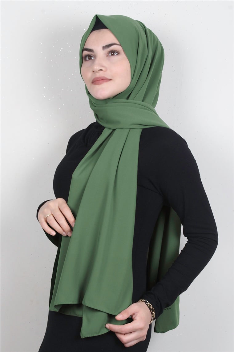Medine İpeği Şal 1366-37 Haki