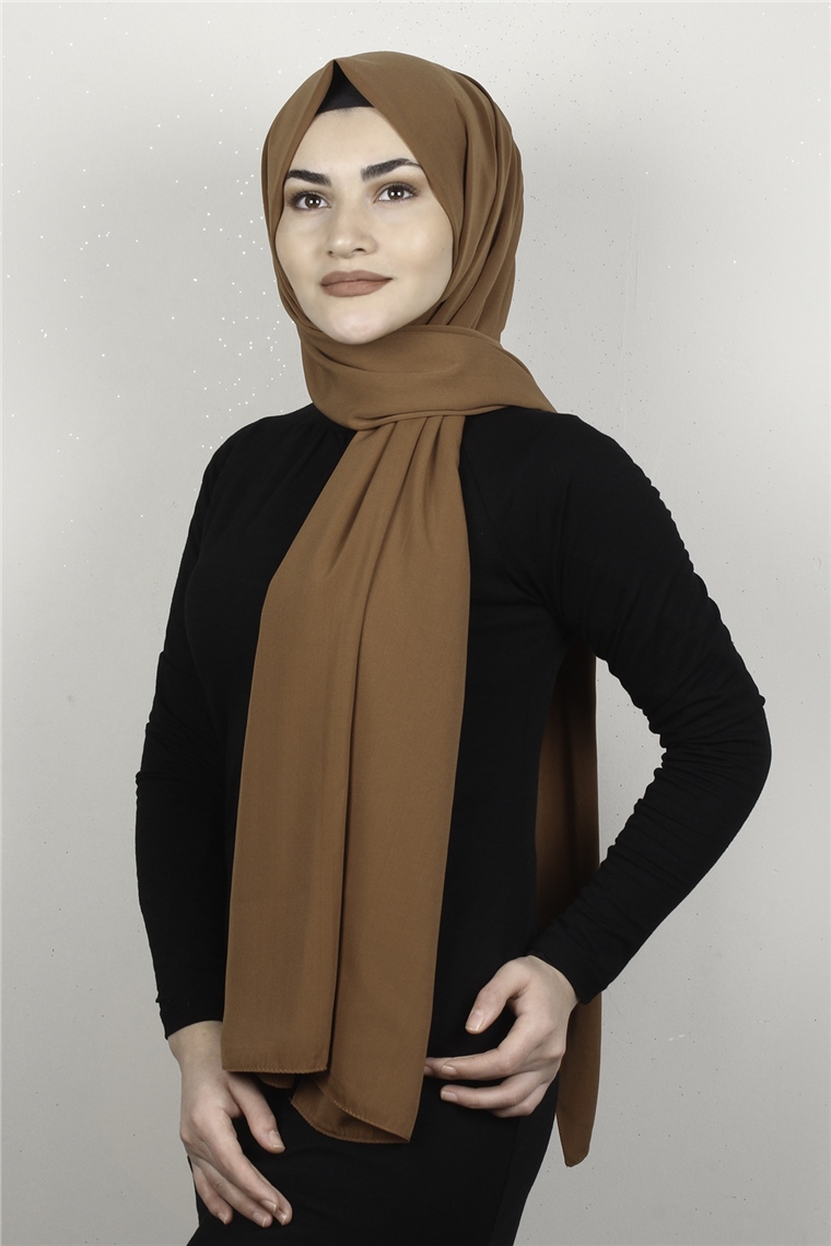 Medine İpeği Şal 1366-6 Kiremit