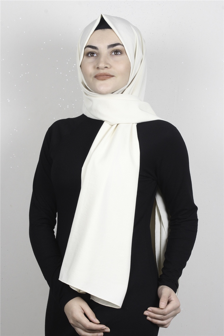 Medine İpeği Şal Lux 1363-14 Krem