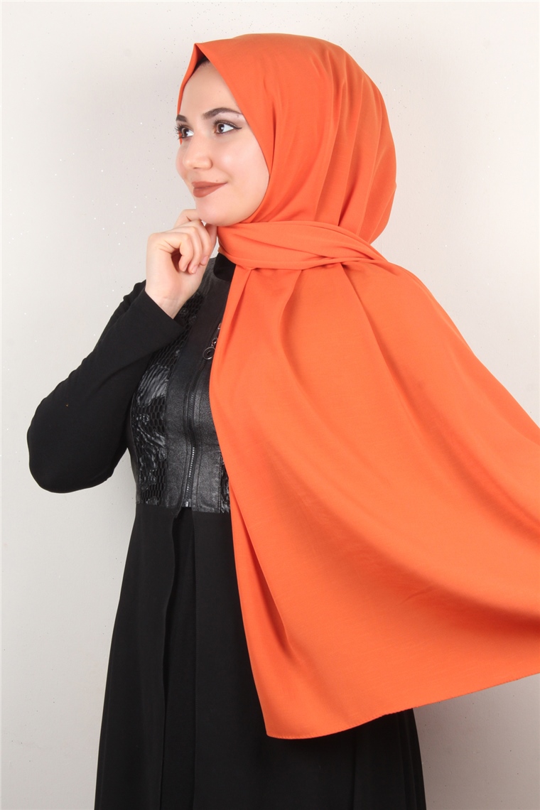 Medine İpeği Şal Lux 1363-30 Turuncu