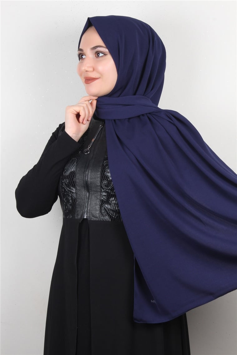 Medine İpeği Şal Lux 1363-37 Lacivert