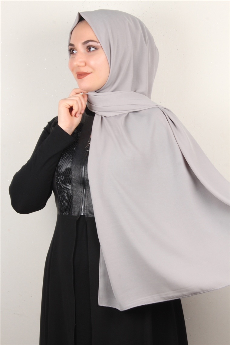 Medine İpeği Şal Lux 1363-38 Gri