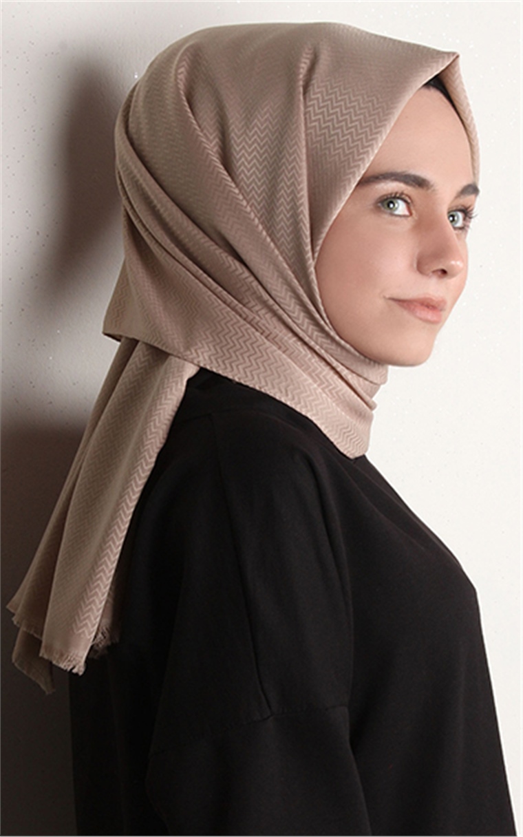 Minimal Desen Şal 1465-22 Kemik
