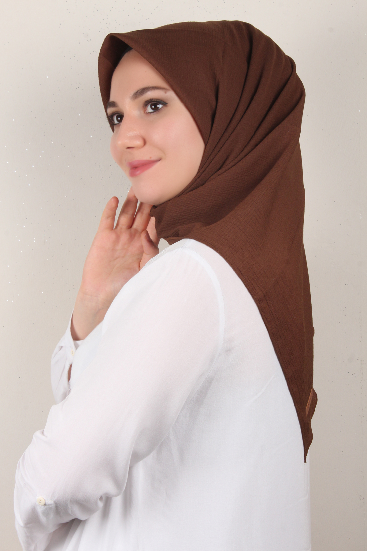 Mio Eşarp 3082-64 Kahverengi