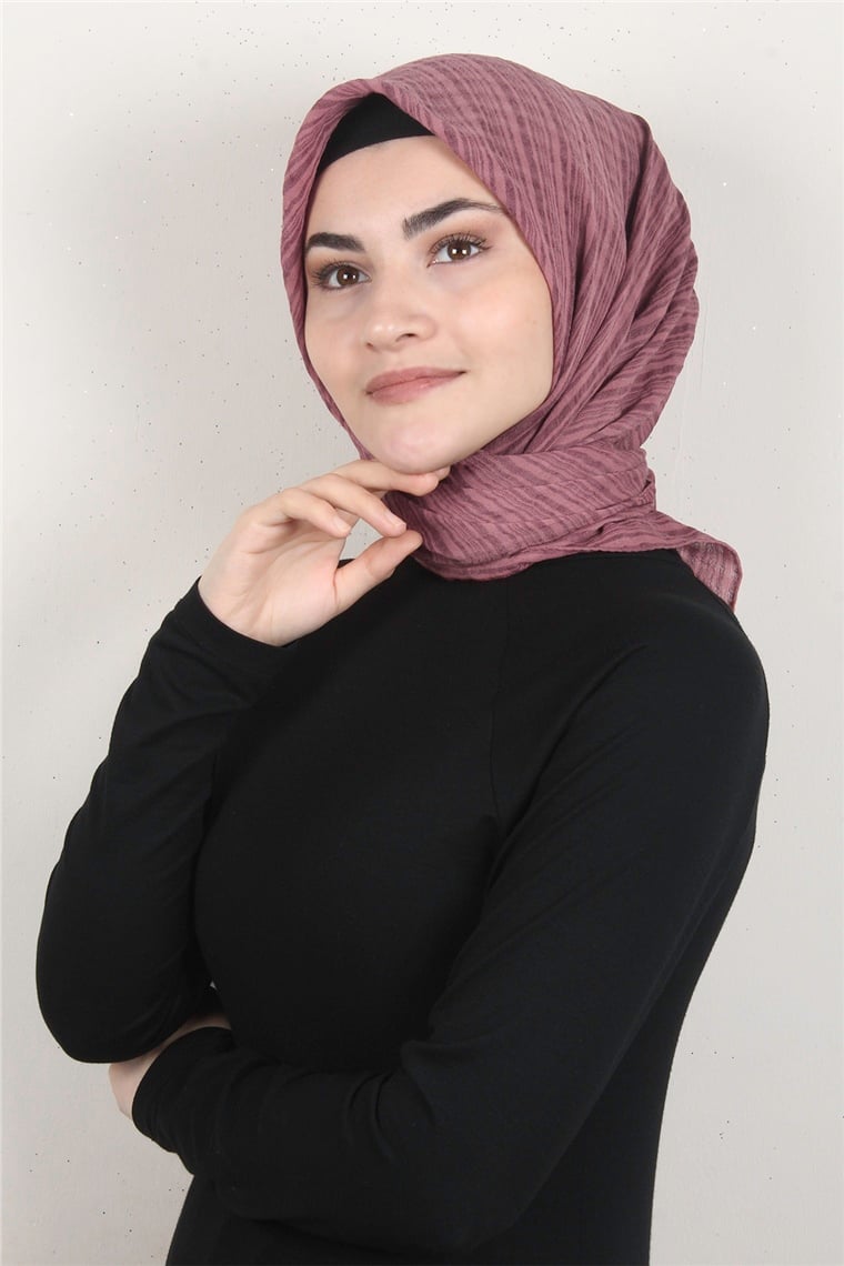Mistik Pamuk Eşarp 4101-10 Gül Kurusu