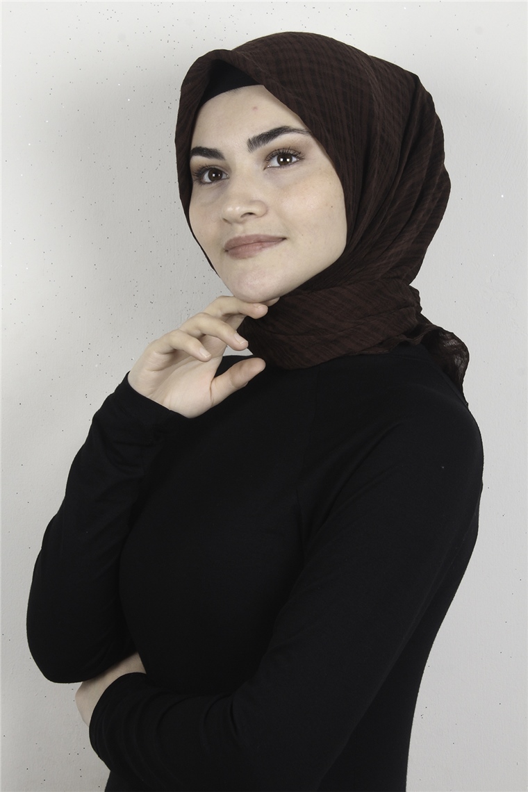 Mistik Pamuk Eşarp 4101-15 Acı Kahve