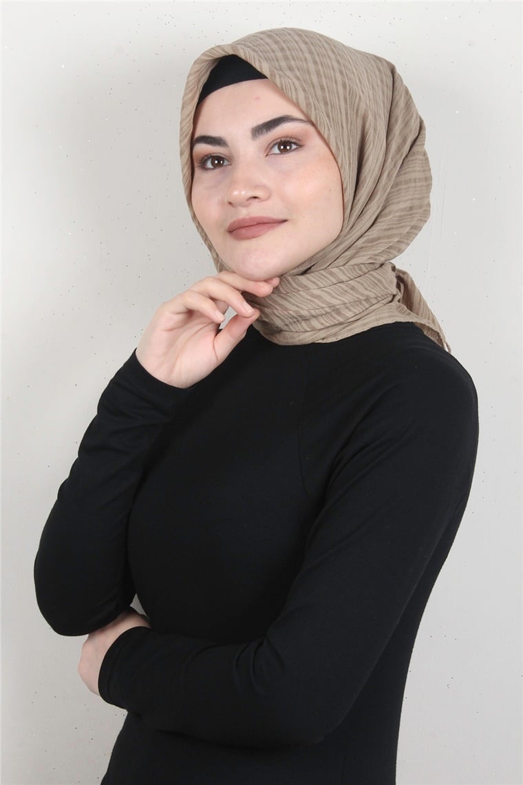 Mistik Pamuk Eşarp 4101-20 Miskli Kahve
