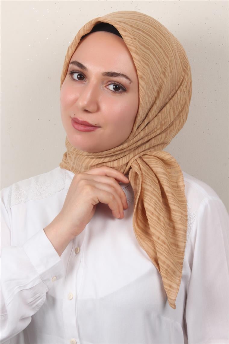 Mistik Pamuk Eşarp 4101-27 Soğan Kabuğu