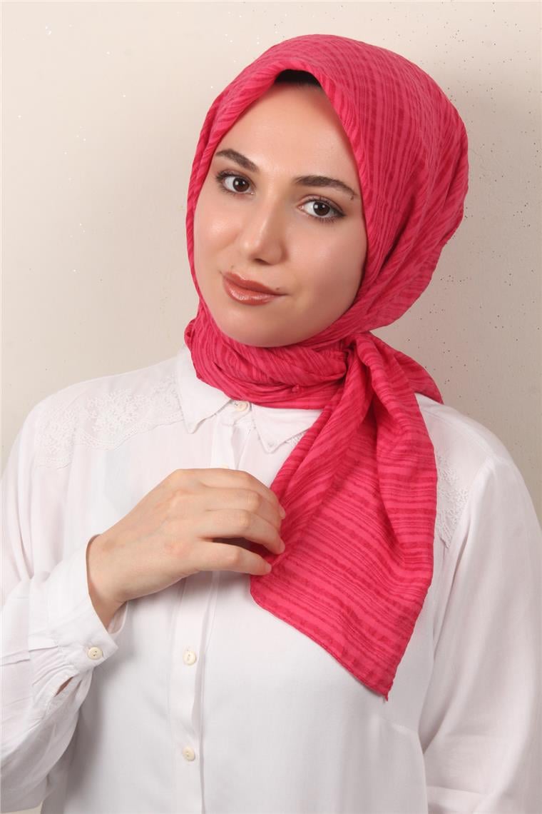 Mistik Pamuk Eşarp 4101-35 Şeker Pembe