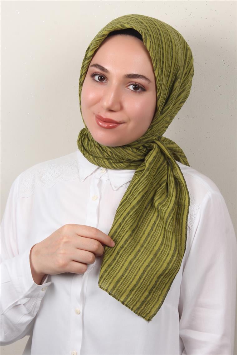 Mistik Pamuk Eşarp 4101-36 Fıstık Yeşili