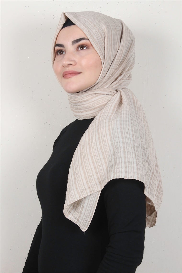 Mistik Pamuk Şal 2626-16 Bej