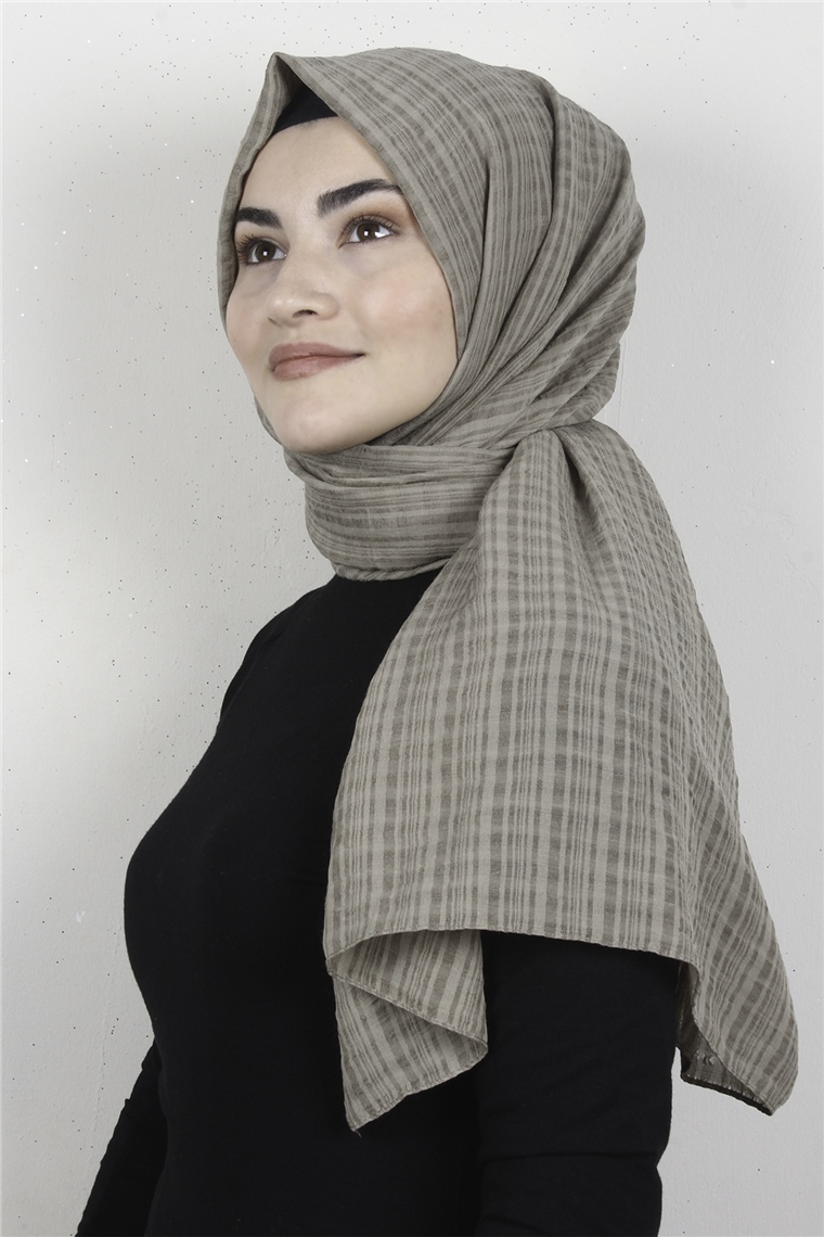 Mistik Pamuk Şal 2626-7 Sütlü Kahve