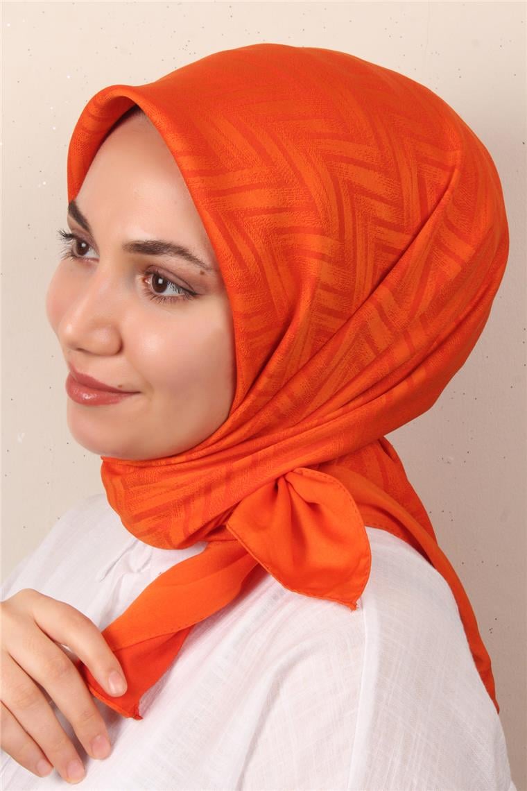 Modakaşmir İpeksi Jakar Eşarp 5355-3 Orange