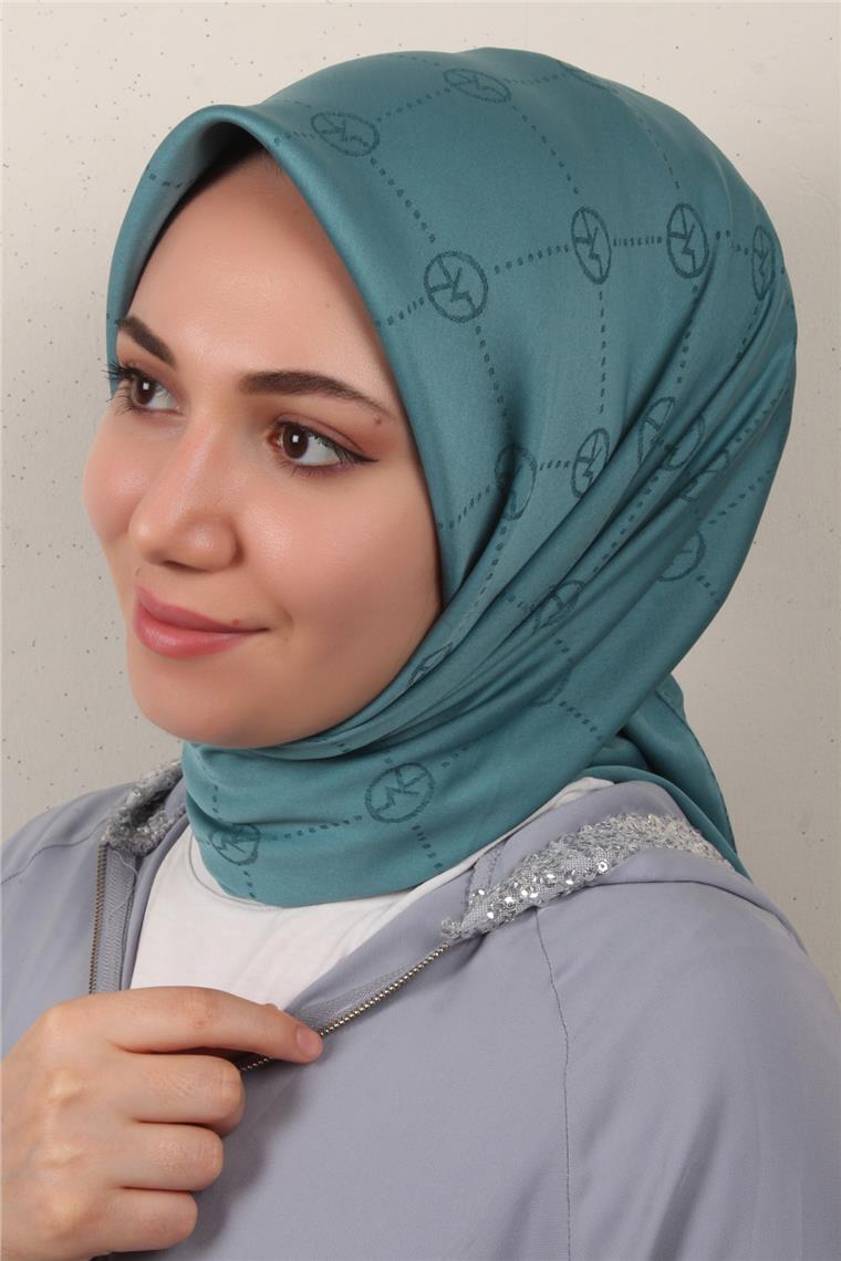 Modakaşmir İpeksi Jakar Eşarp 5357-8 Turkuaz