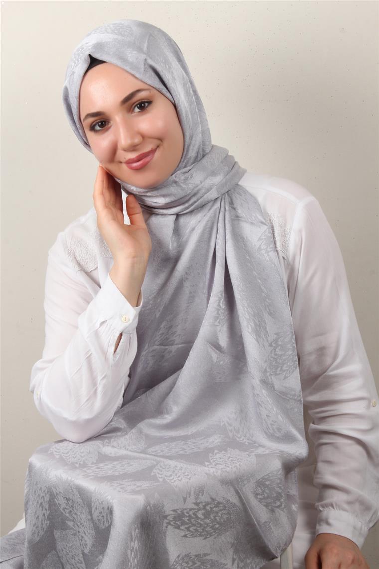 Modakaşmir Jakar Serisi 2762-11 Tay Tüyü Gümüş