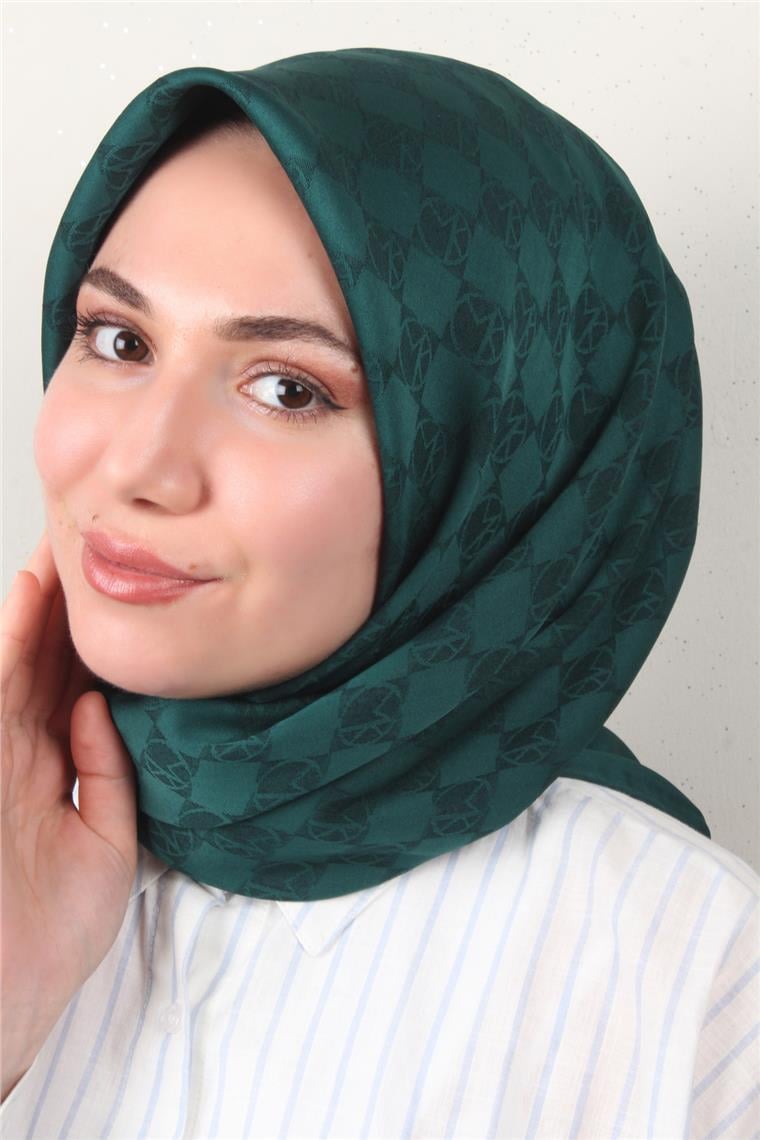 Modakaşmir Mk Desen Eşarp 5354-15 Zümrüt