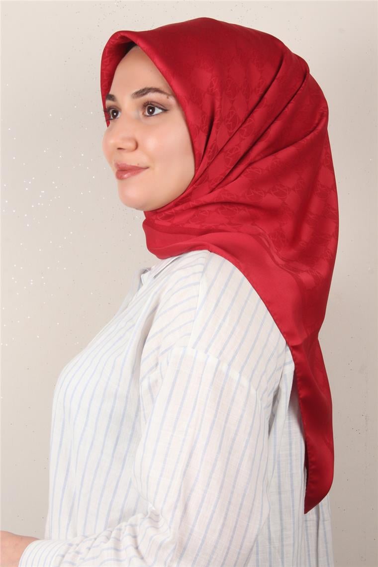 Modakaşmir Mk Desen Eşarp 5354-22 Kırmızı