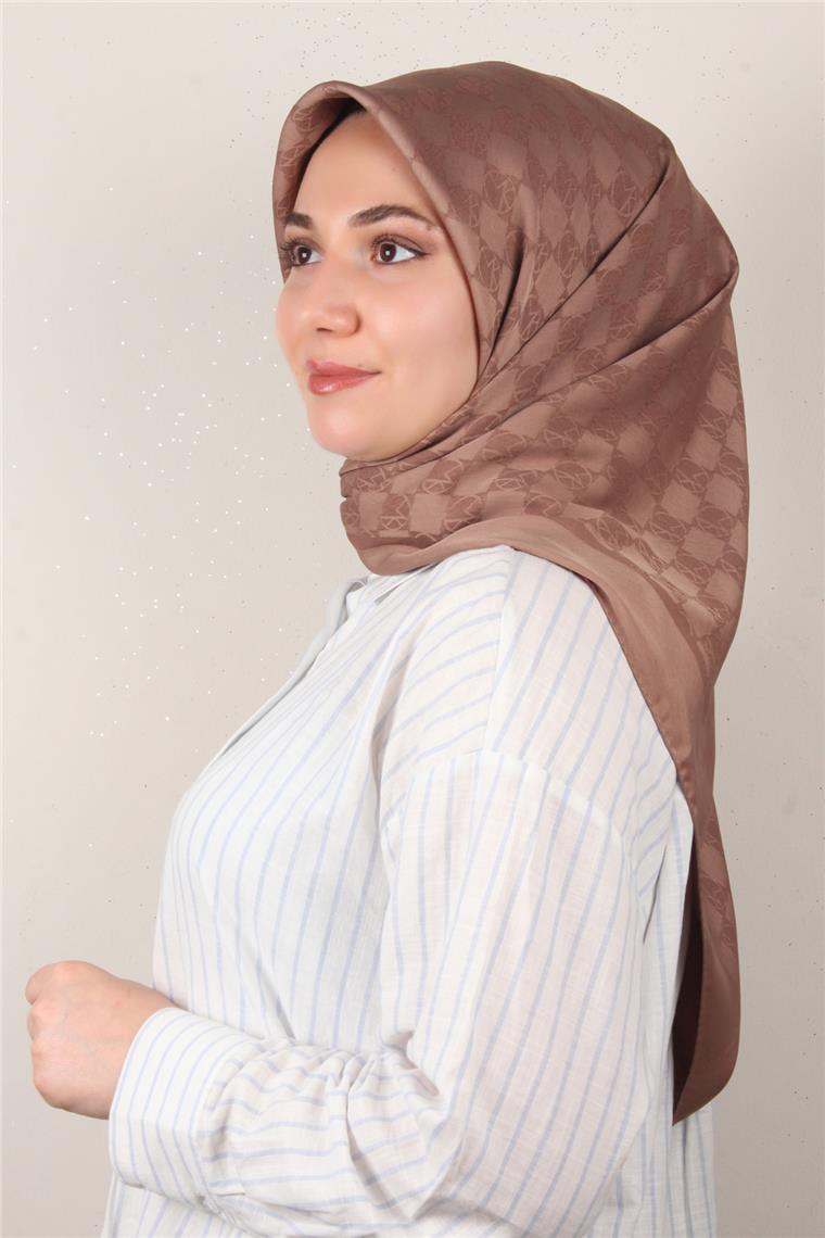 Modakaşmir Mk Desen Eşarp 5354-24 Küllü Kahve