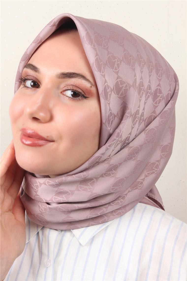 Modakaşmir Mk Desen Eşarp 5354-6 Vintage Rose