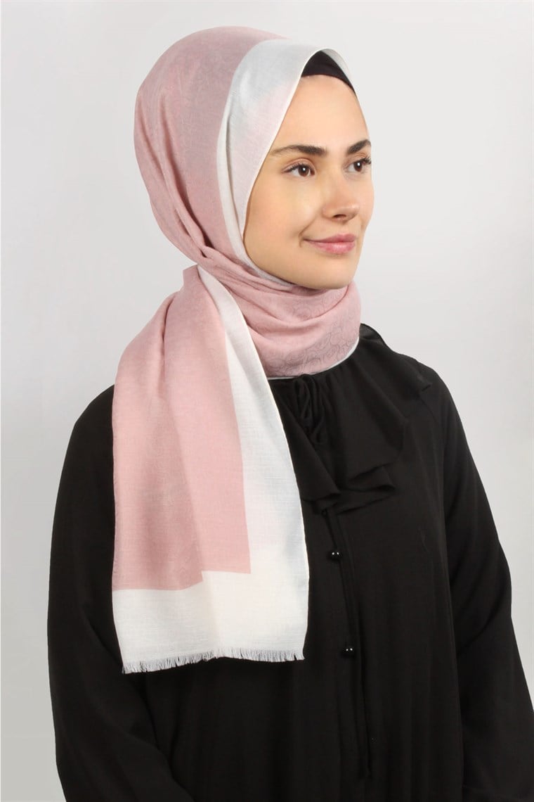 Monogram Şal 127-12 Pudra