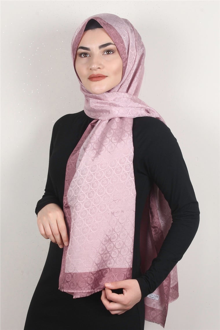Monogram Şal 145-19 Pudra 