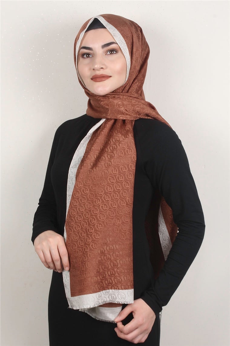 Monogram Şal 145-21 Bakır 